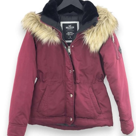 Hollister Jackets & Blazers - Hollister Ultimate Down Collection Bomber Jacket Burgundy – NWOT – Size S